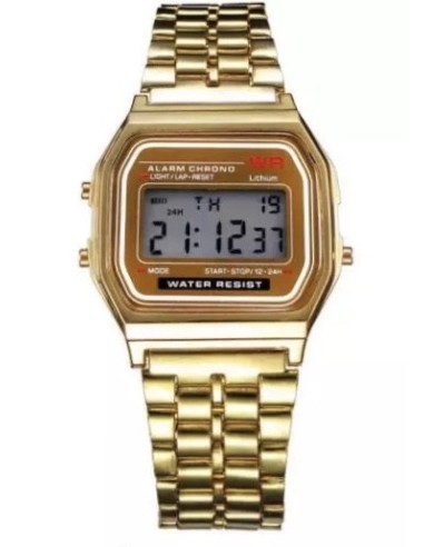 Reloj retro metálico