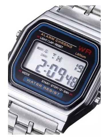 Reloj retro metálico