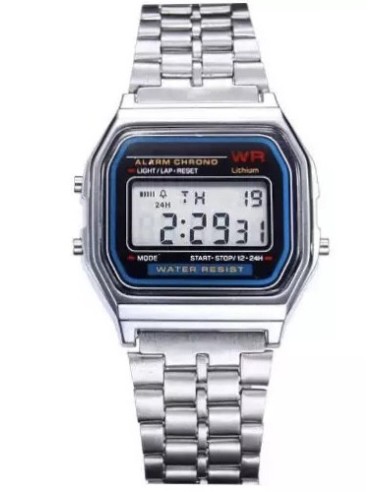 Reloj retro metálico