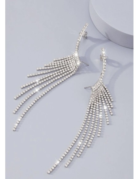 Pendientes trepador brillo