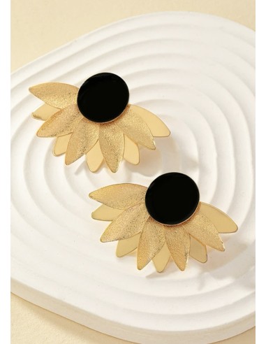 Pendientes ABIERTO FLOR NEGRA
