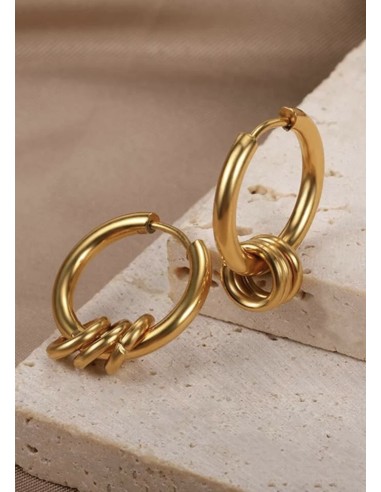 Mini pendientes Acero